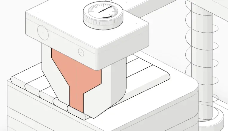 Nozzle tip and first-layer line cross-section with Z offset −0.04 mm