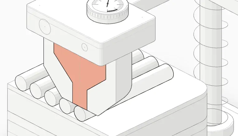 Nozzle tip and first-layer line cross-section with Z offset +0.12 mm