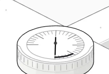 Close-up of a pressure gauge in its red zone